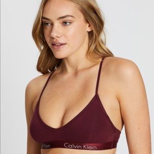 NWT Calvin Klein Motive Stretch-Cotton Bralette